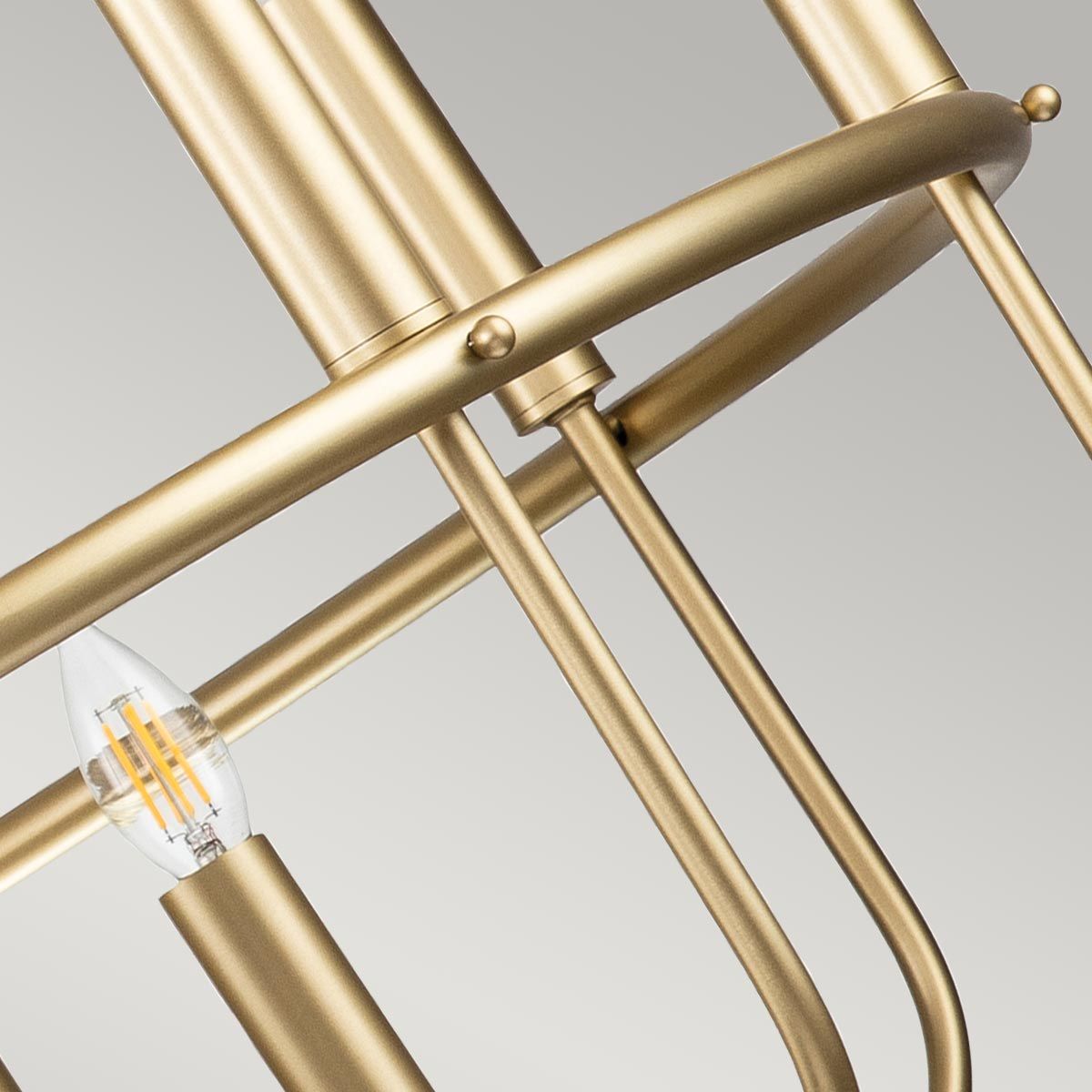Downton  12 Light Chandelier - Brass