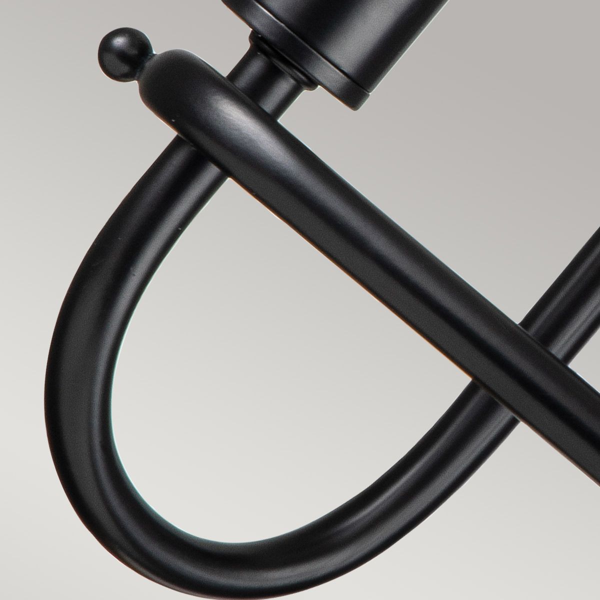 Downton 2lt Wall light - Black