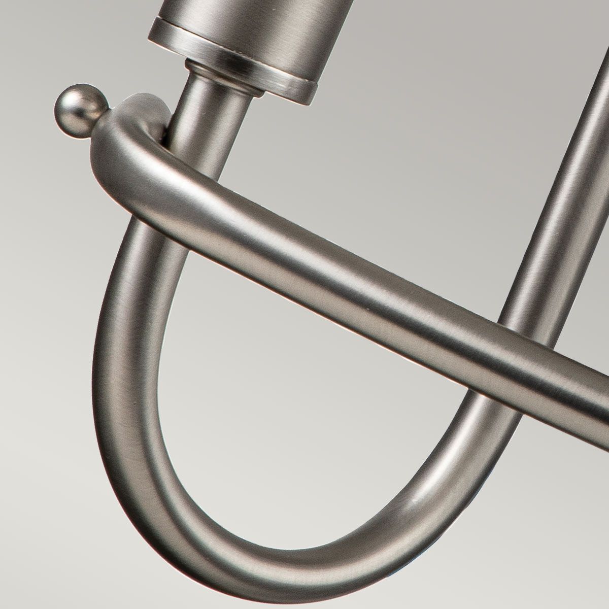 Downton 2lt Wall light - Nickel