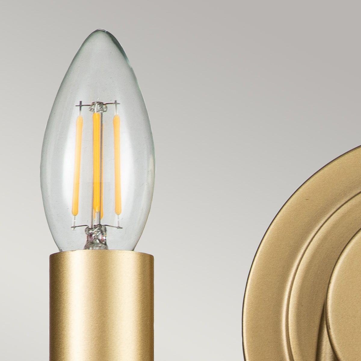 Downton 2lt Wall light - Brass