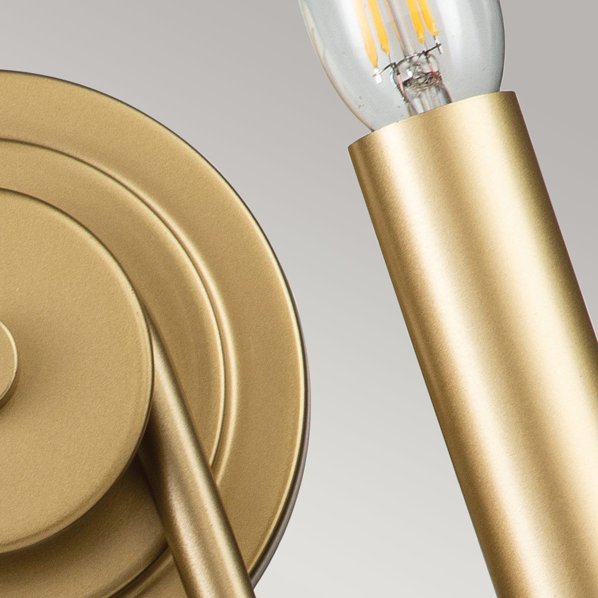 Downton 2lt Wall light - Brass