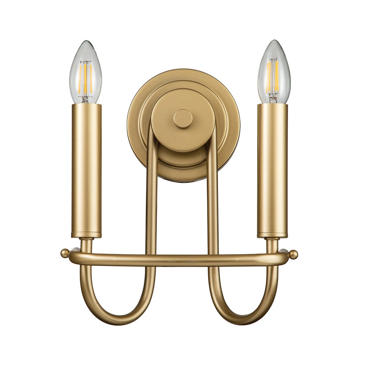 Downton 2lt Wall light - Brass