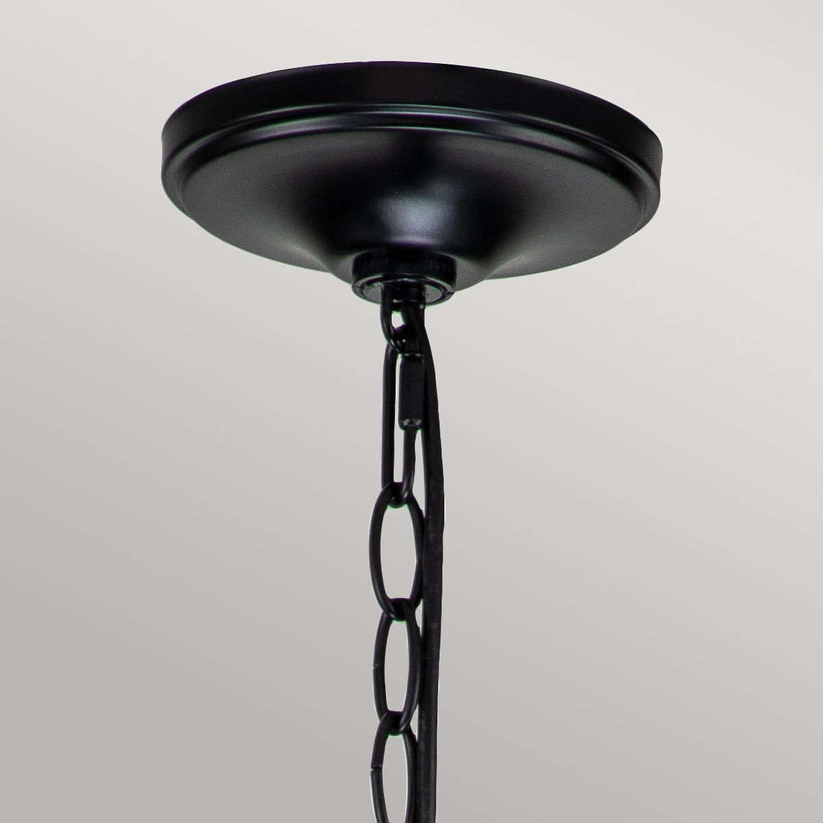 Downton  6 Light Chandelier - Black
