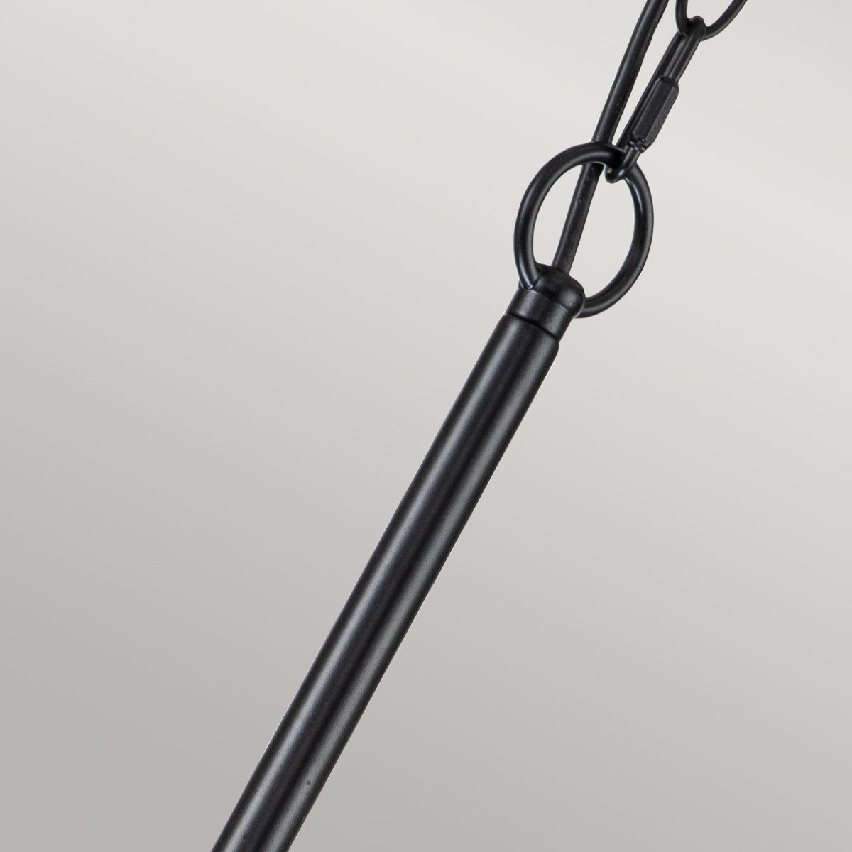 Downton  6 Light Chandelier - Black