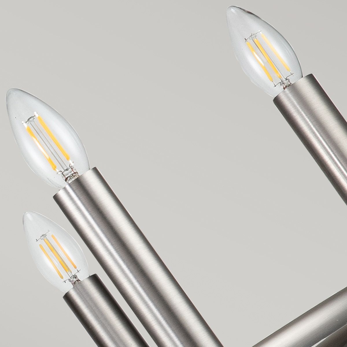 Downton  6 Light Chandelier - Nickel