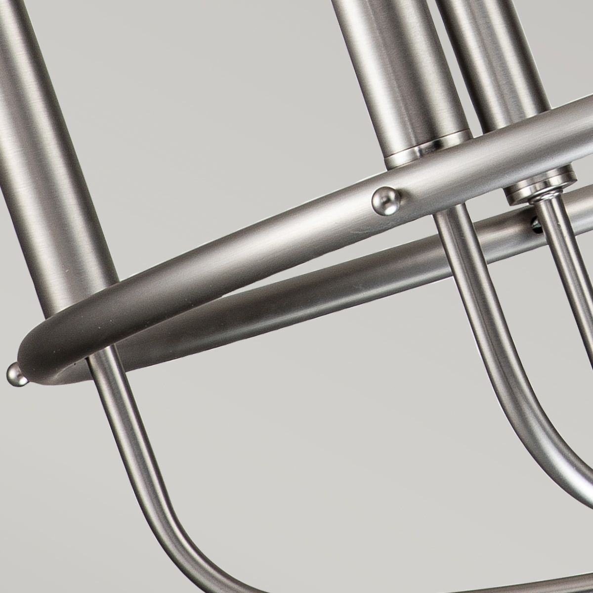 Downton  6 Light Chandelier - Nickel