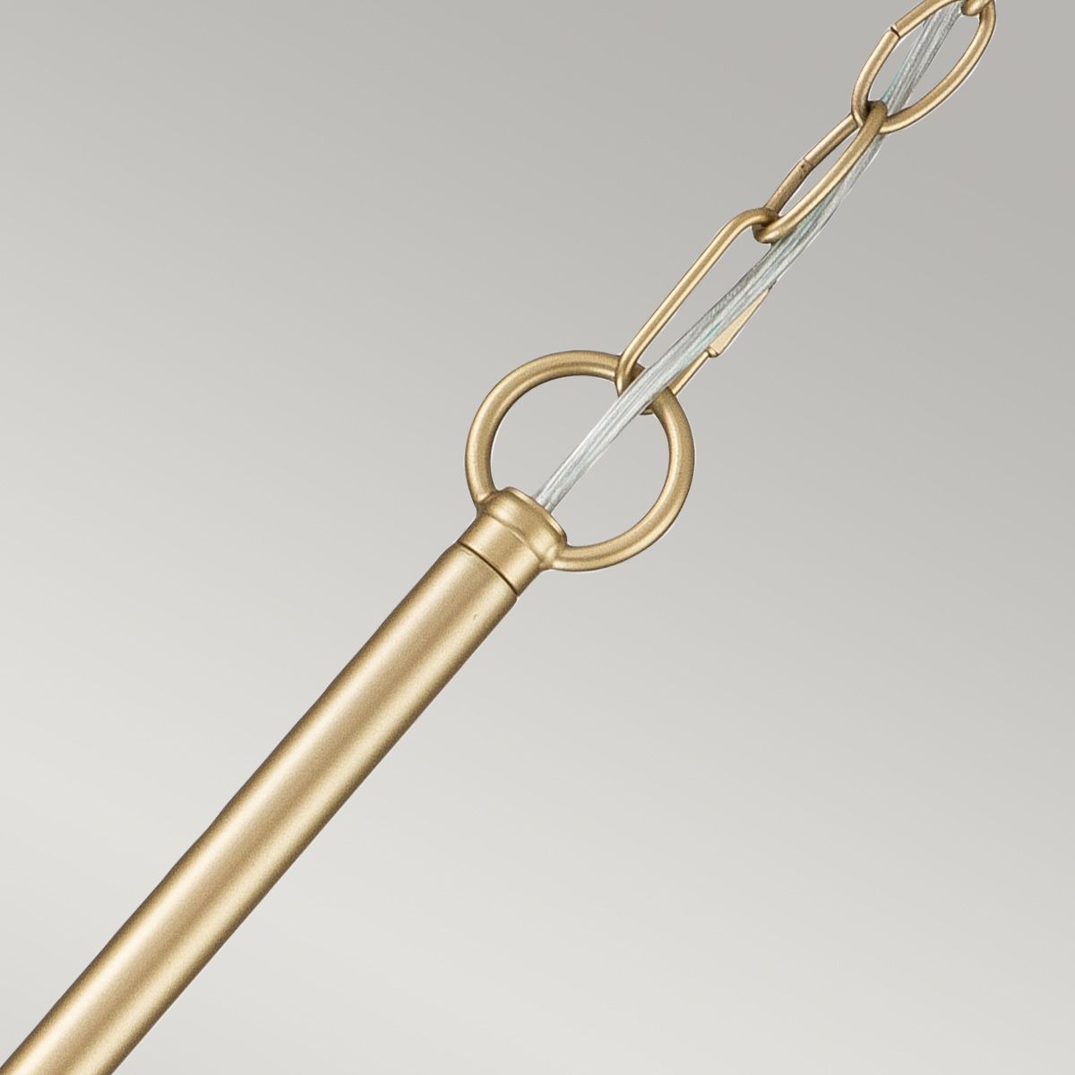 Downton  6 Light Chandelier - Brass