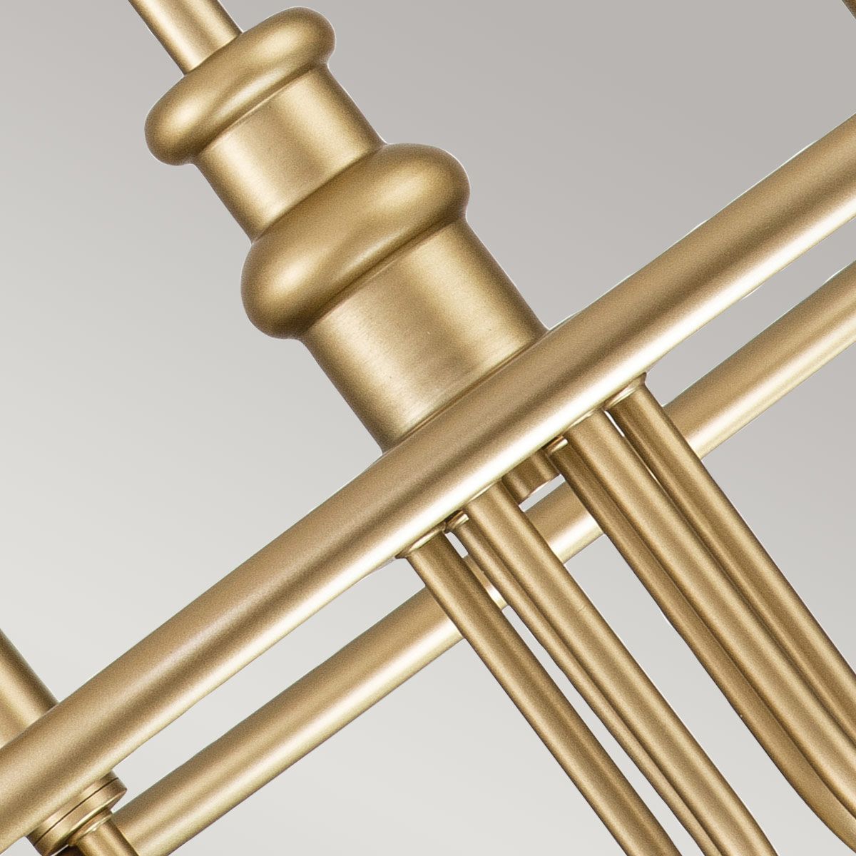 Downton  6 Light Chandelier - Brass