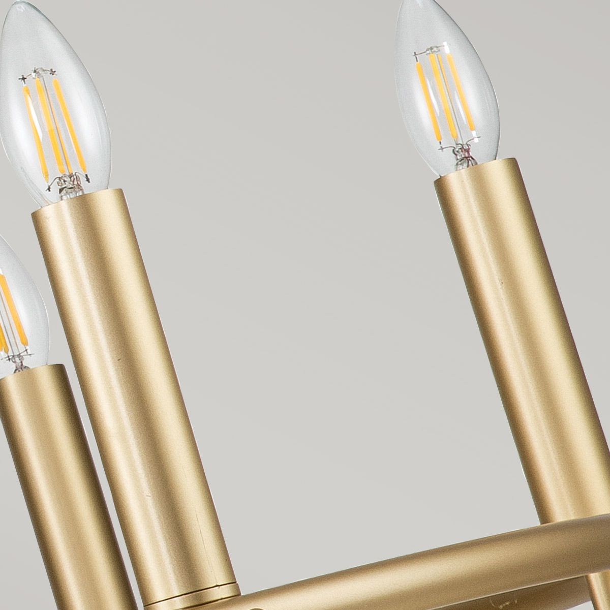 Downton  6 Light Chandelier - Brass