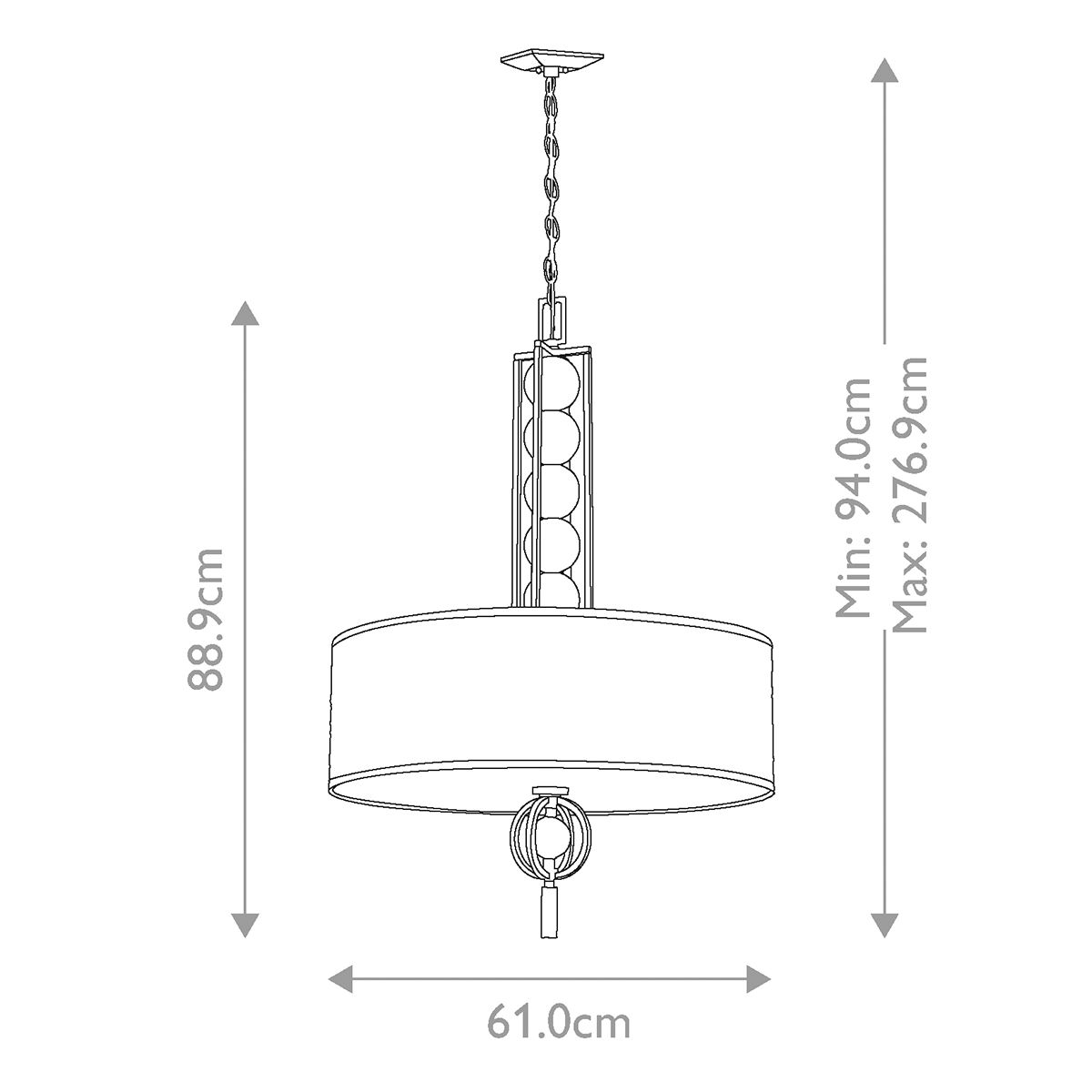 Gilkey Triple Pendant Light - Bronze