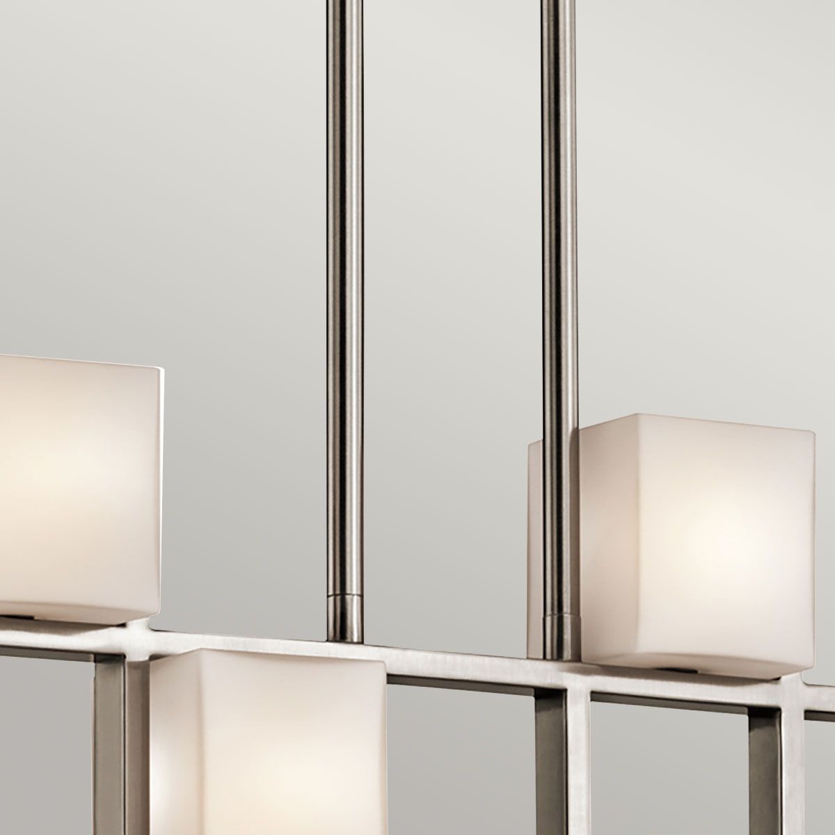 City Lights 7 Light Linear Chandelier - Pewter