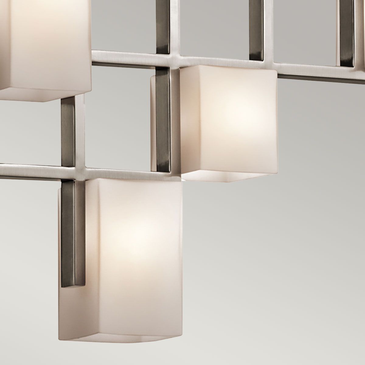 City Lights 7 Light Linear Chandelier - Pewter