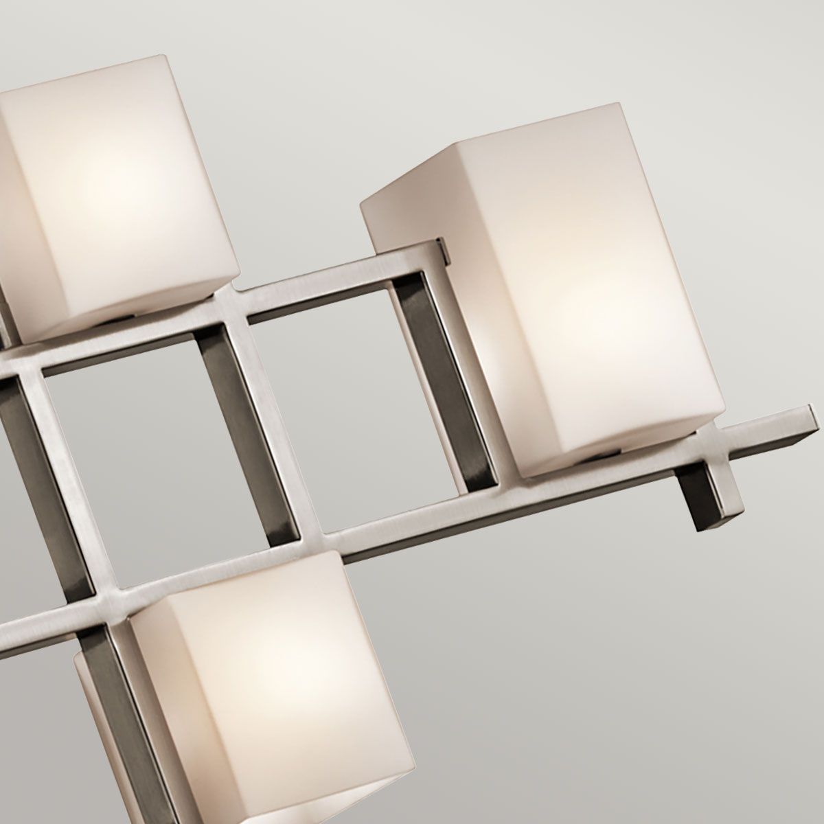 City Lights 7 Light Linear Chandelier - Pewter