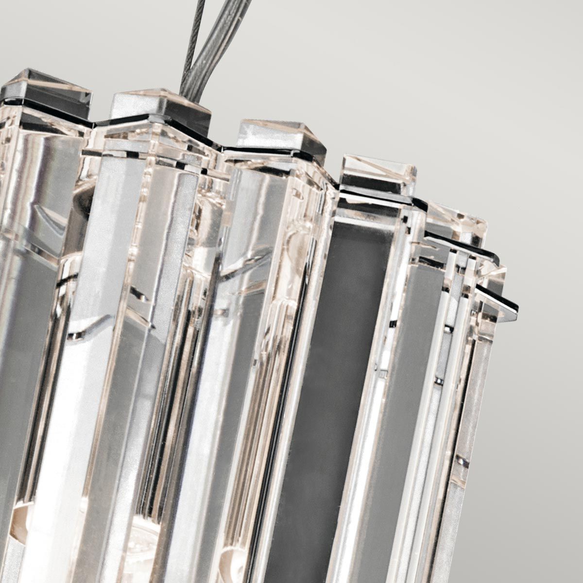 Crystal Skye Double Mini Pendant Light - Chrome