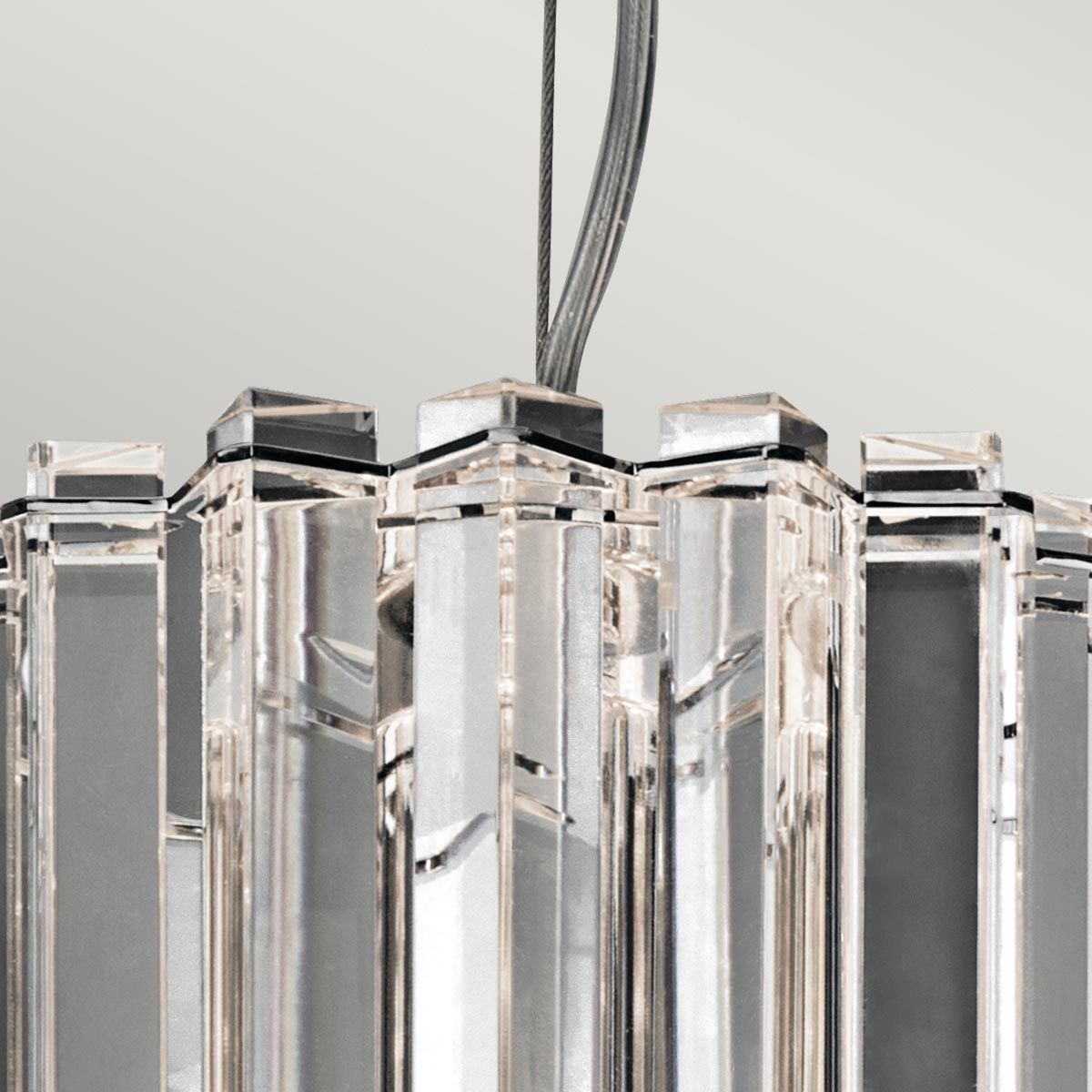 Crystal Skye Double Mini Pendant Light - Chrome