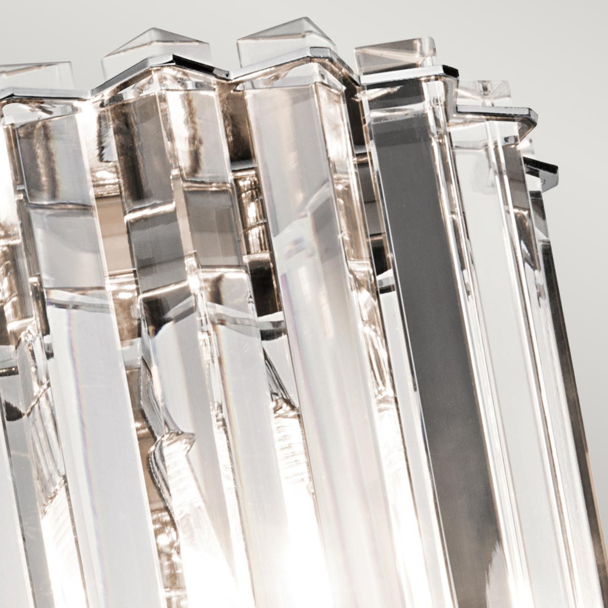 Crystal Skye Double Wall Light - Chrome