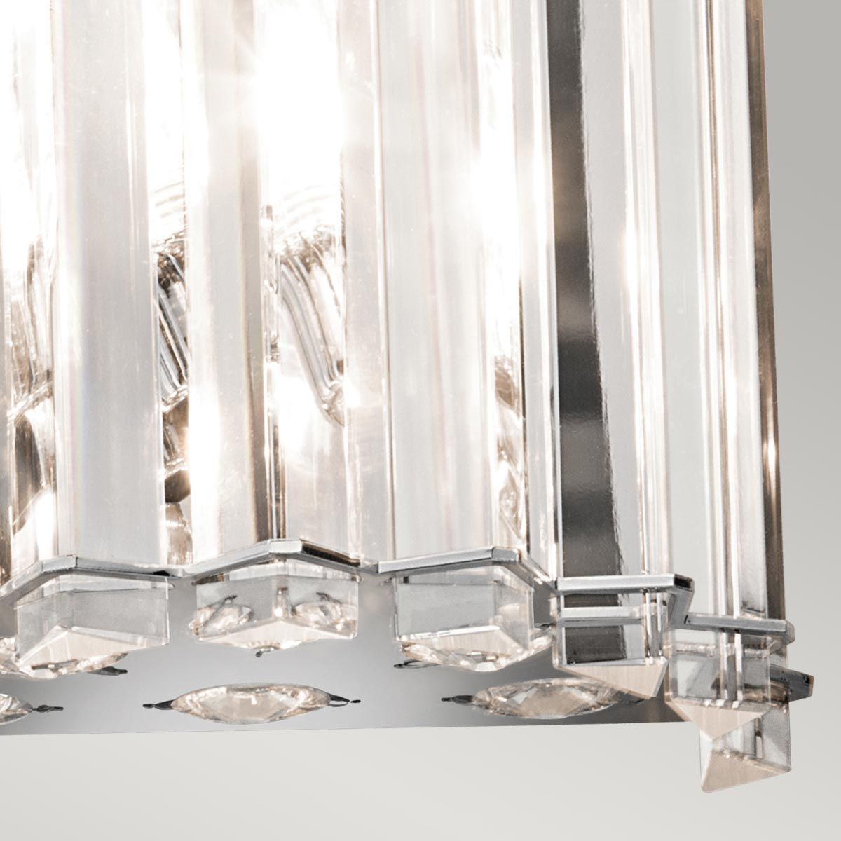 Crystal Skye Double Wall Light - Chrome