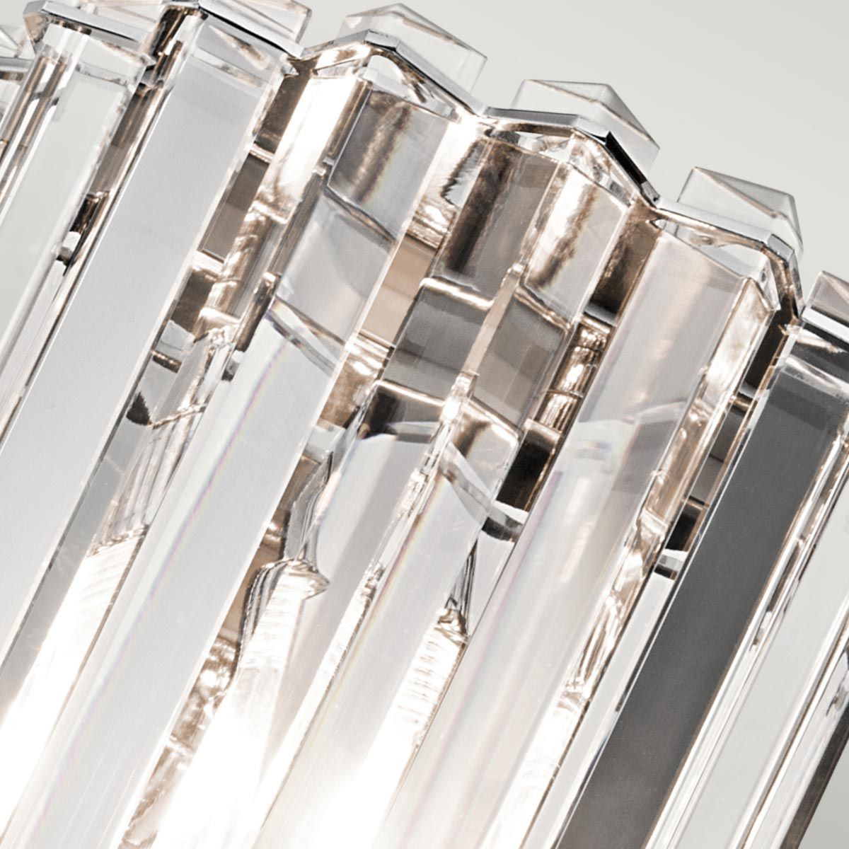 Crystal Skye Double Wall Light - Chrome