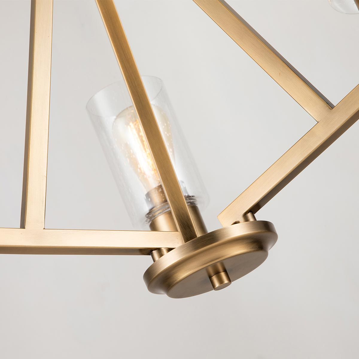 Langham Triple Chandelier - Brass