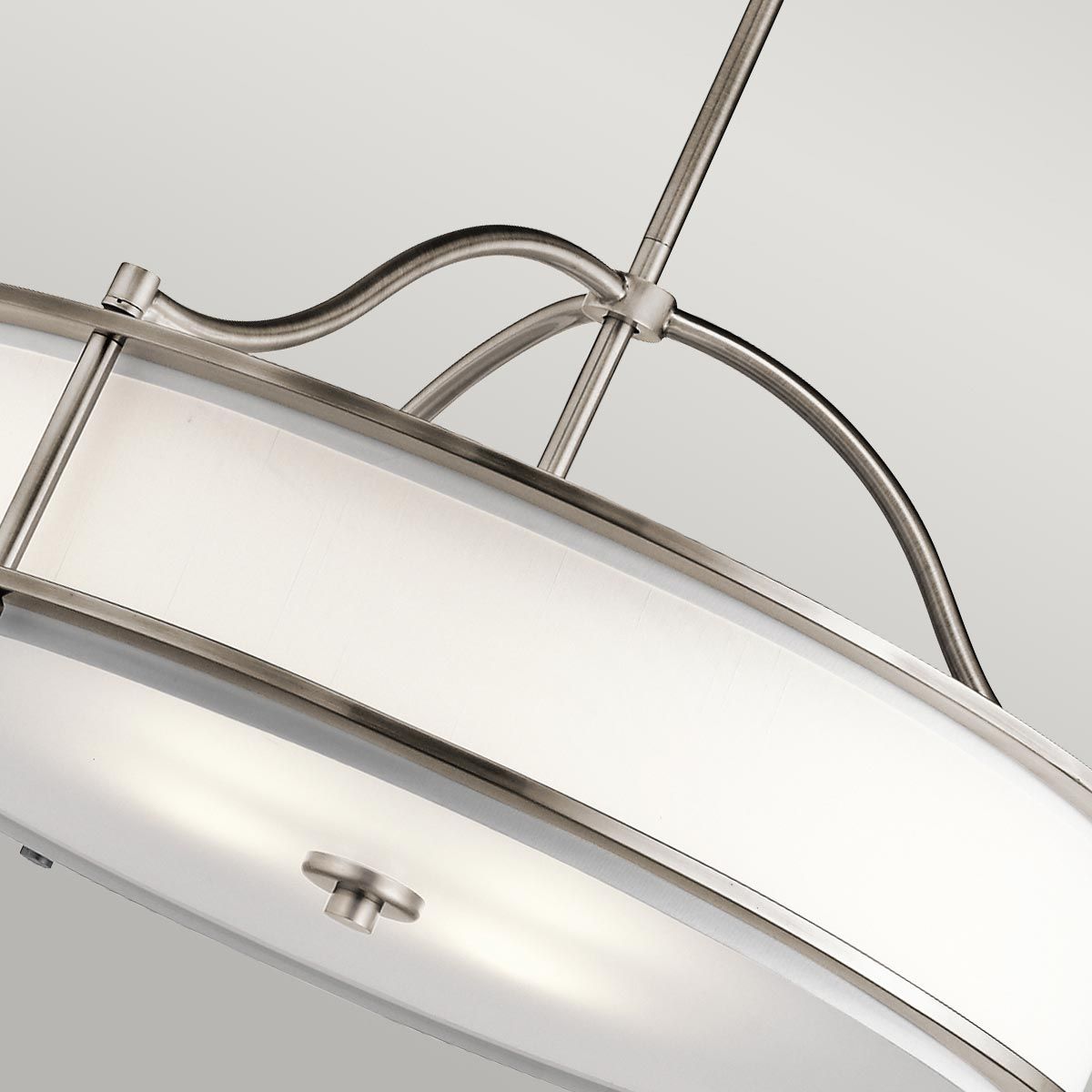Mori 4 Light Chandelier/Semi Flush Ceiling Light - Pewter