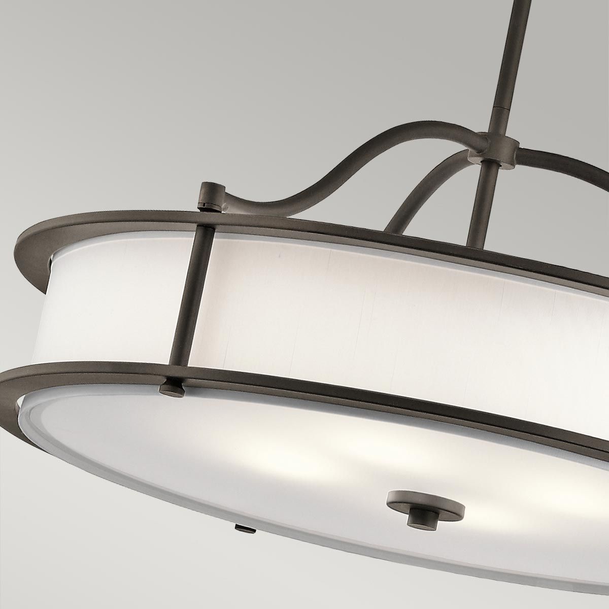Mori 4 Light Chandelier/Semi Flush Ceiling Light - Bronze