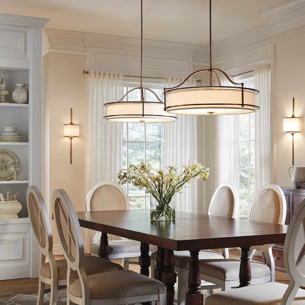 Mori 4 Light Chandelier/Semi Flush Ceiling Light - Bronze