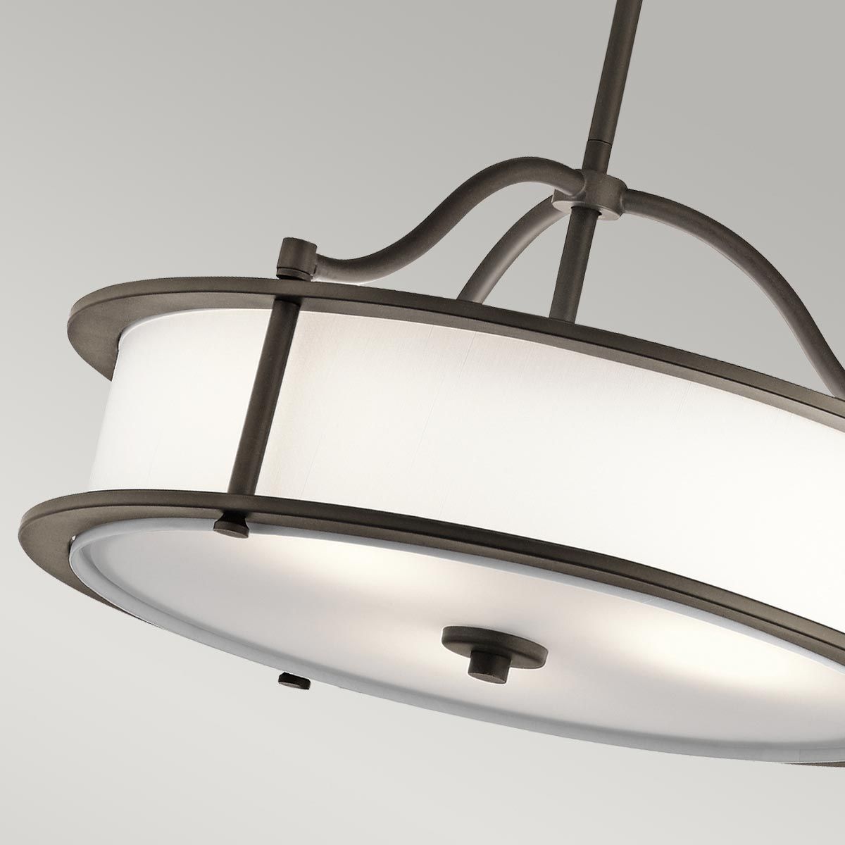 Mori Triple Pendant Light/Semi Flush Ceiling Light - Bronze