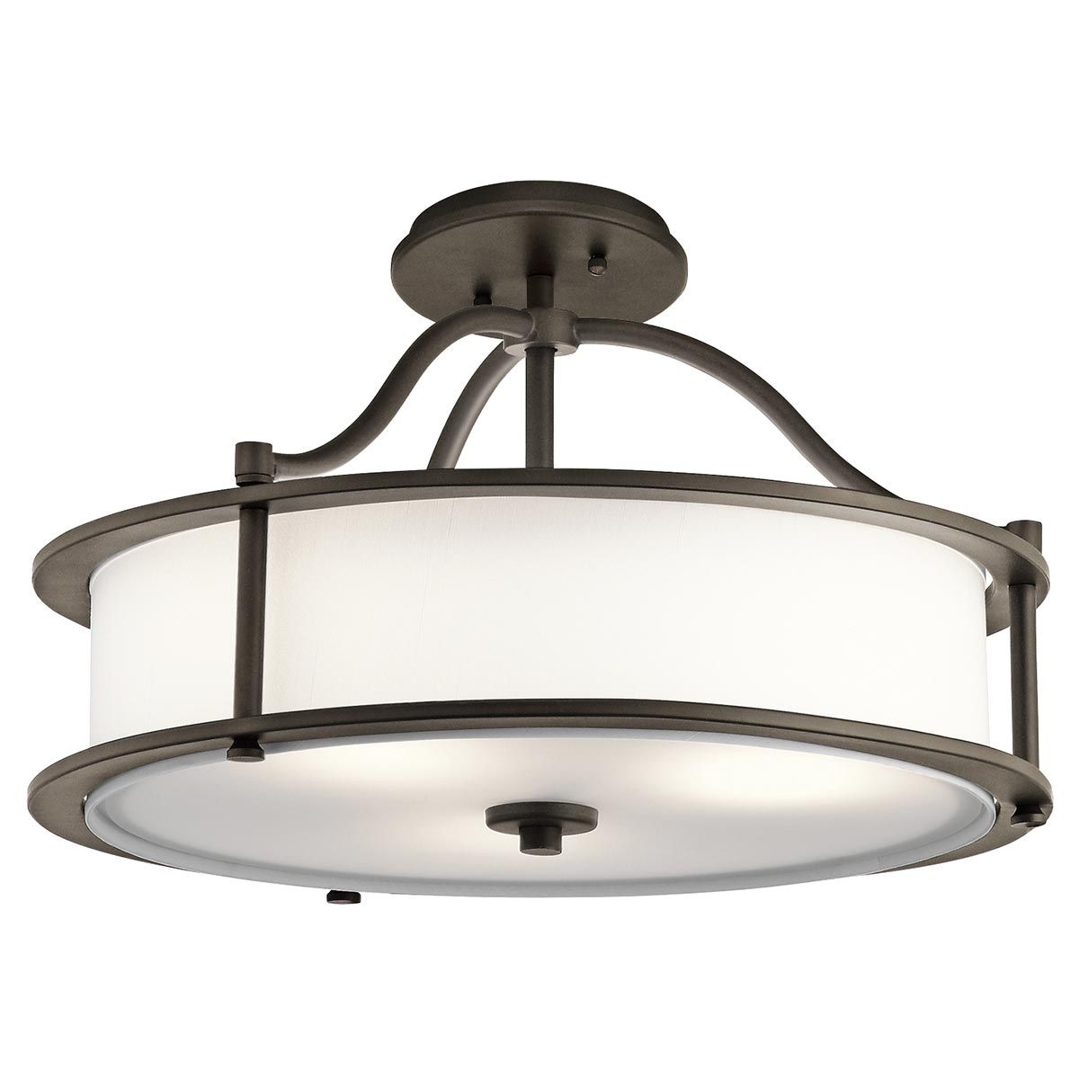 Mori Triple Pendant Light/Semi Flush Ceiling Light - Bronze