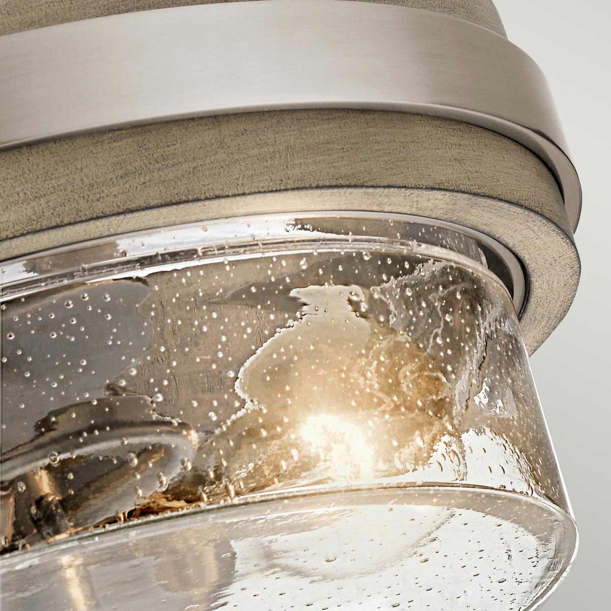 Grand Bank Double Semi Flush Ceiling Light - Grey