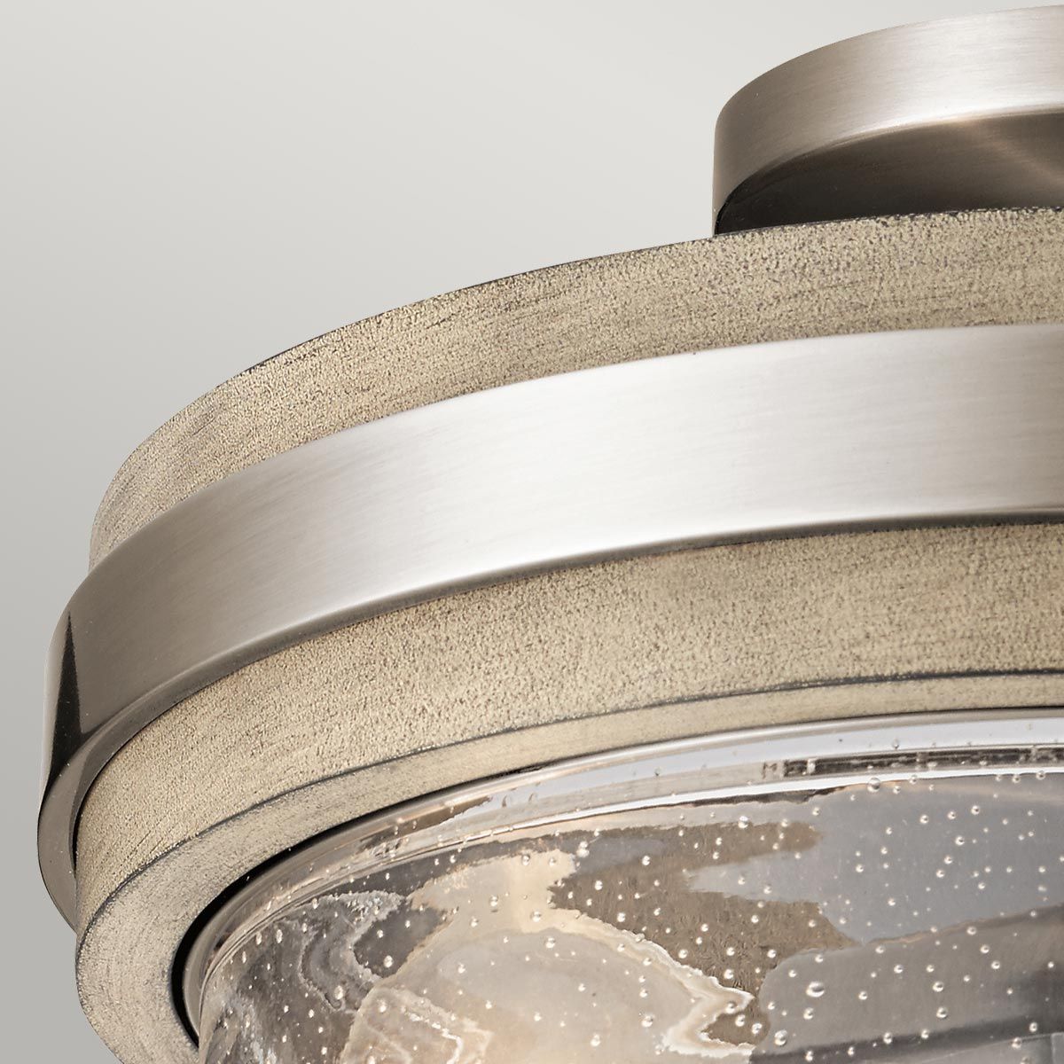 Grand Bank Double Semi Flush Ceiling Light - Grey