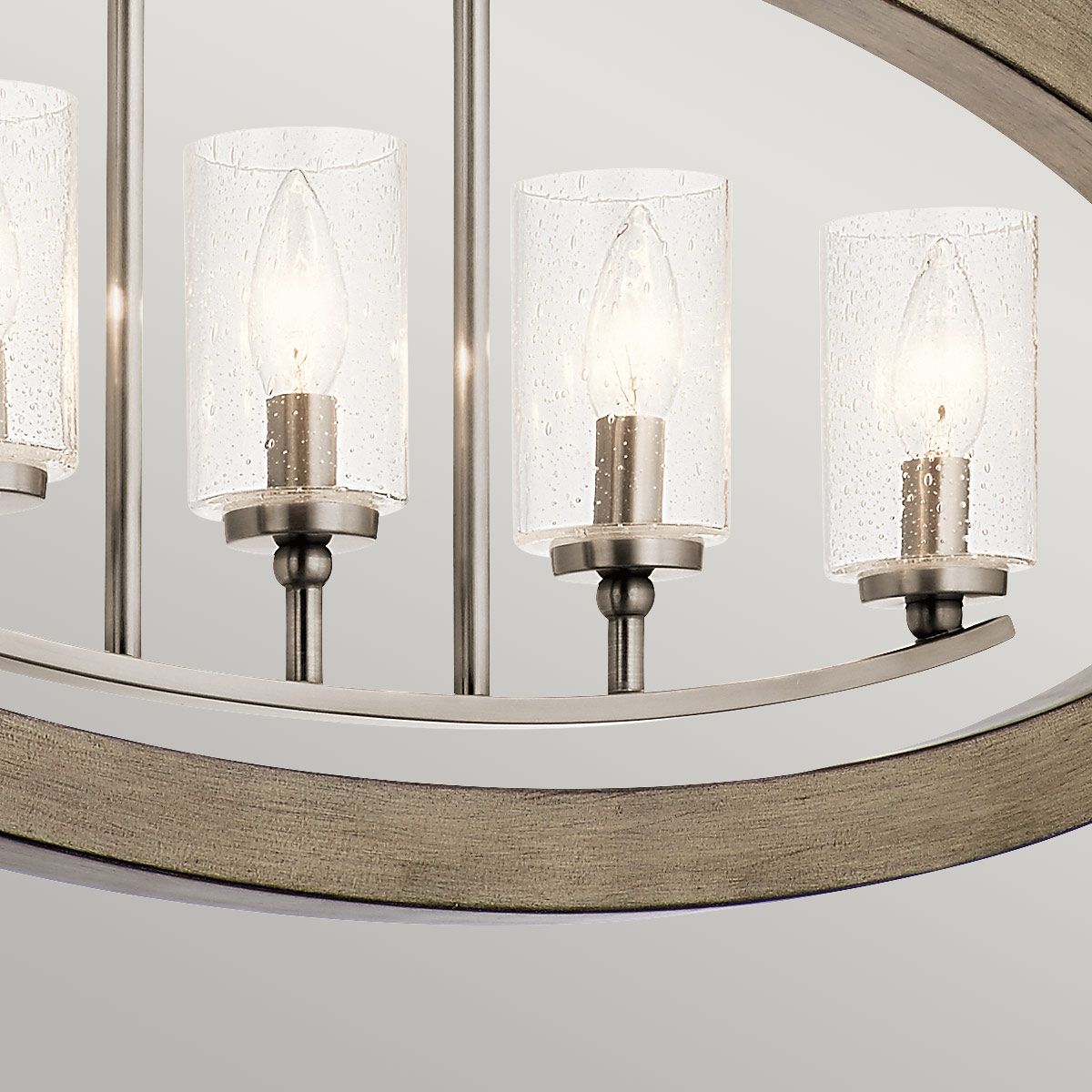 Grand Bank 5 Light Chandelier - Grey