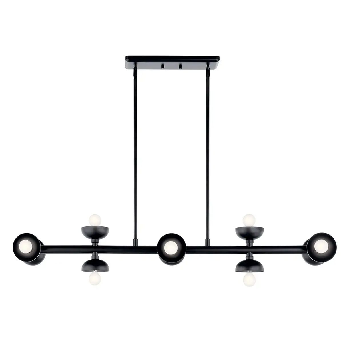 Lucerne 10 Light Linear Pendant Light - Black