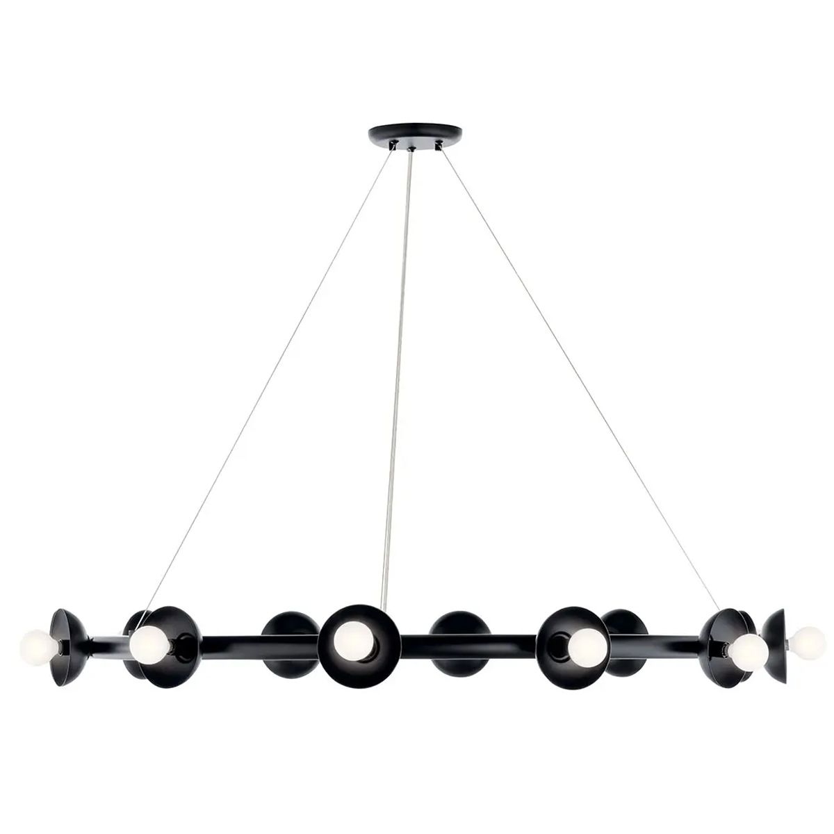 Lucerne 9 Light Chandelier - Black