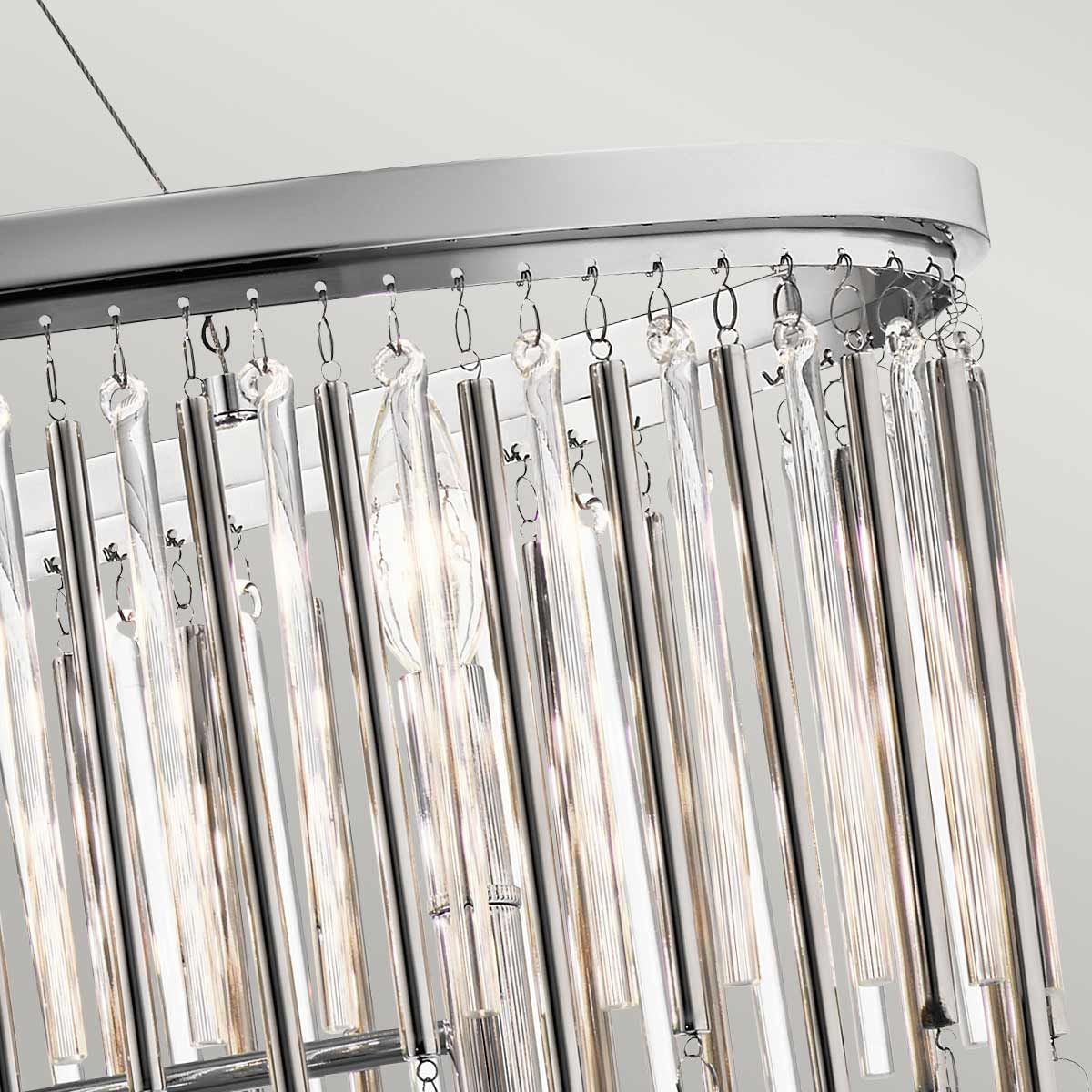 Henley 6 Light Oval Chandelier/Pendant Light - Chrome