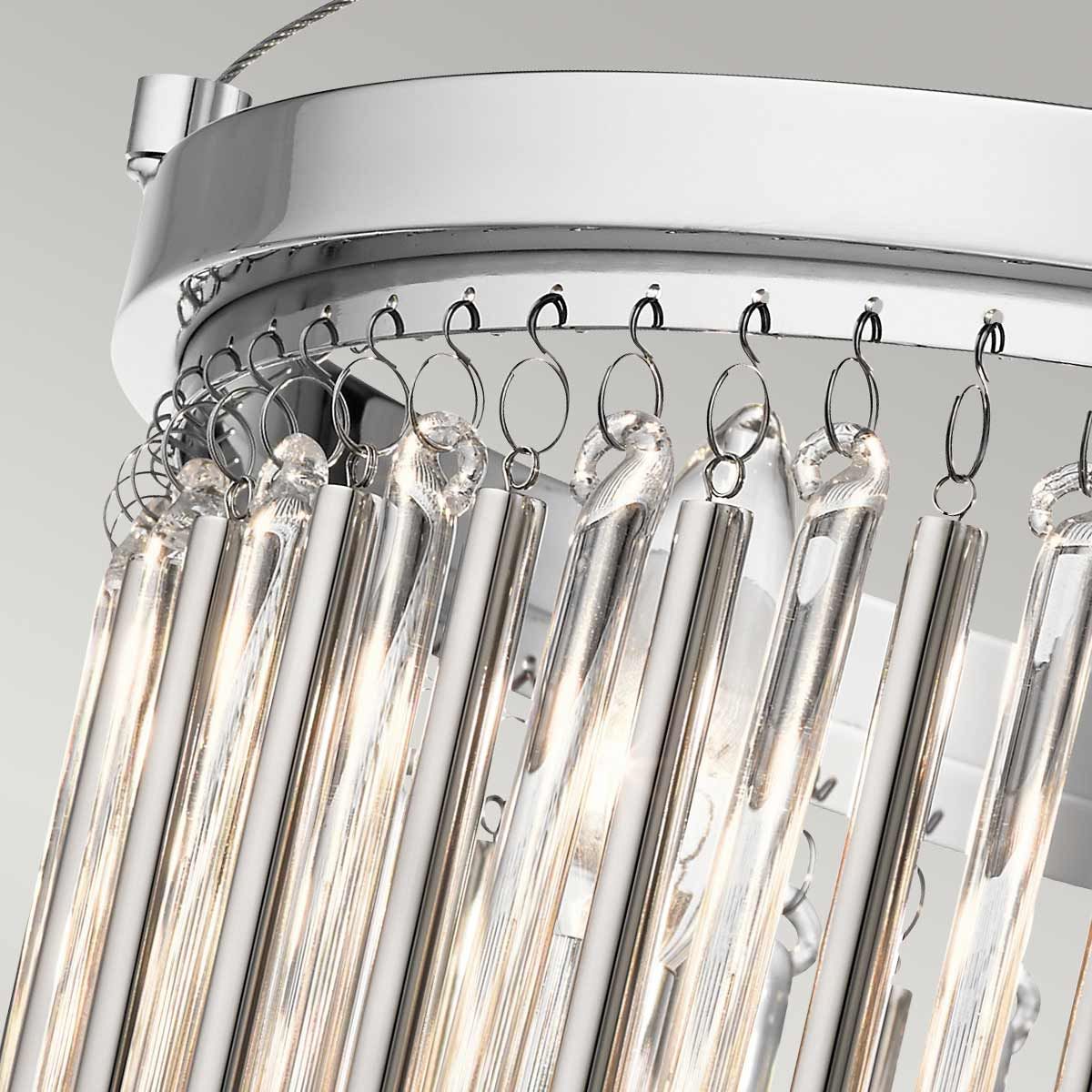 Henley Triple Semi Flush Ceiling Light - Chrome