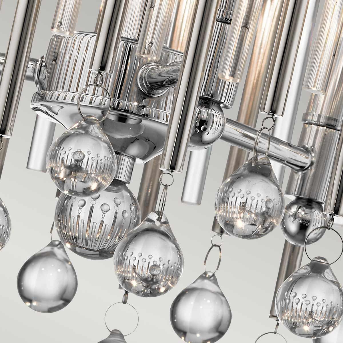 Henley Triple Semi Flush Ceiling Light - Chrome
