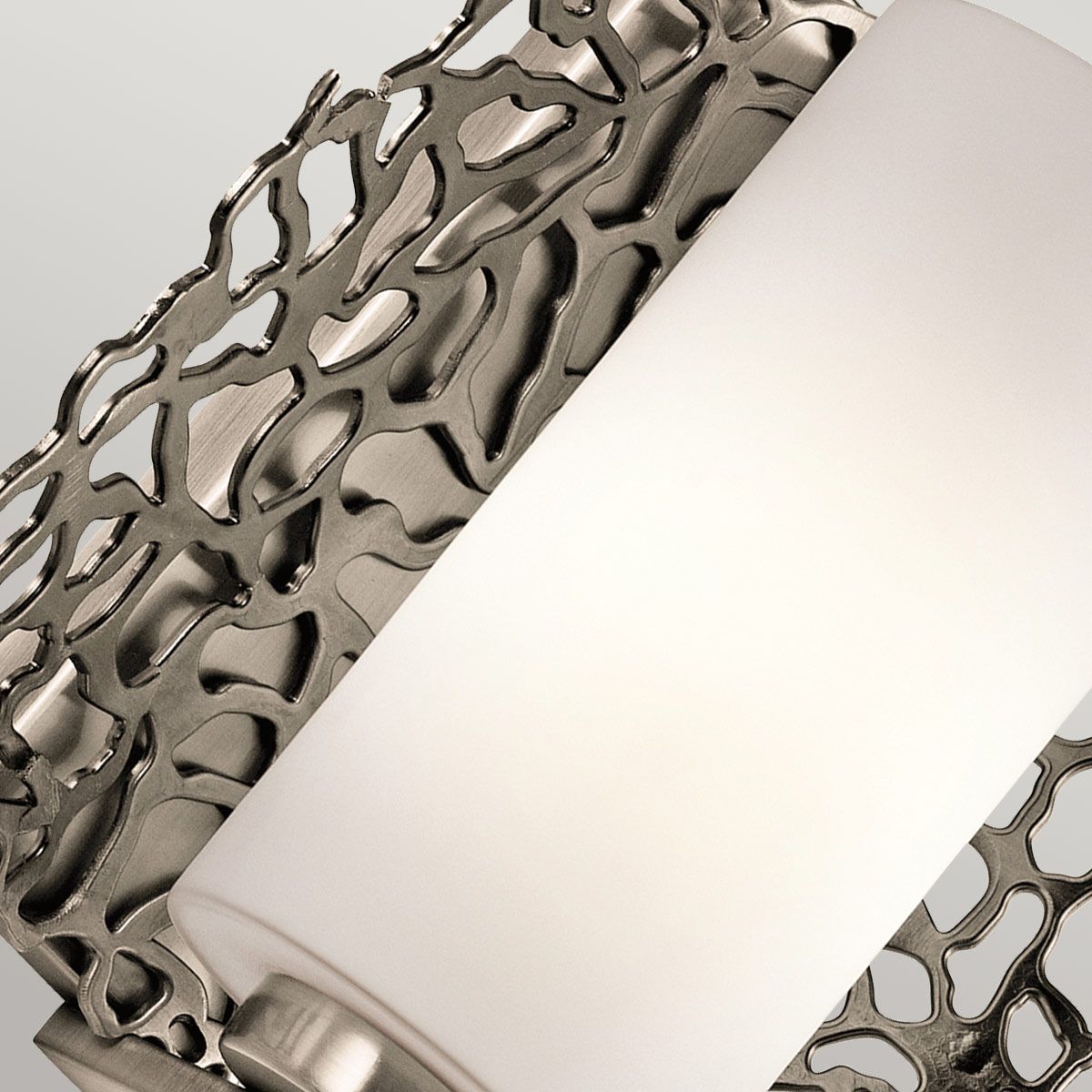 Silver Coral Single Wall Light - Pewter