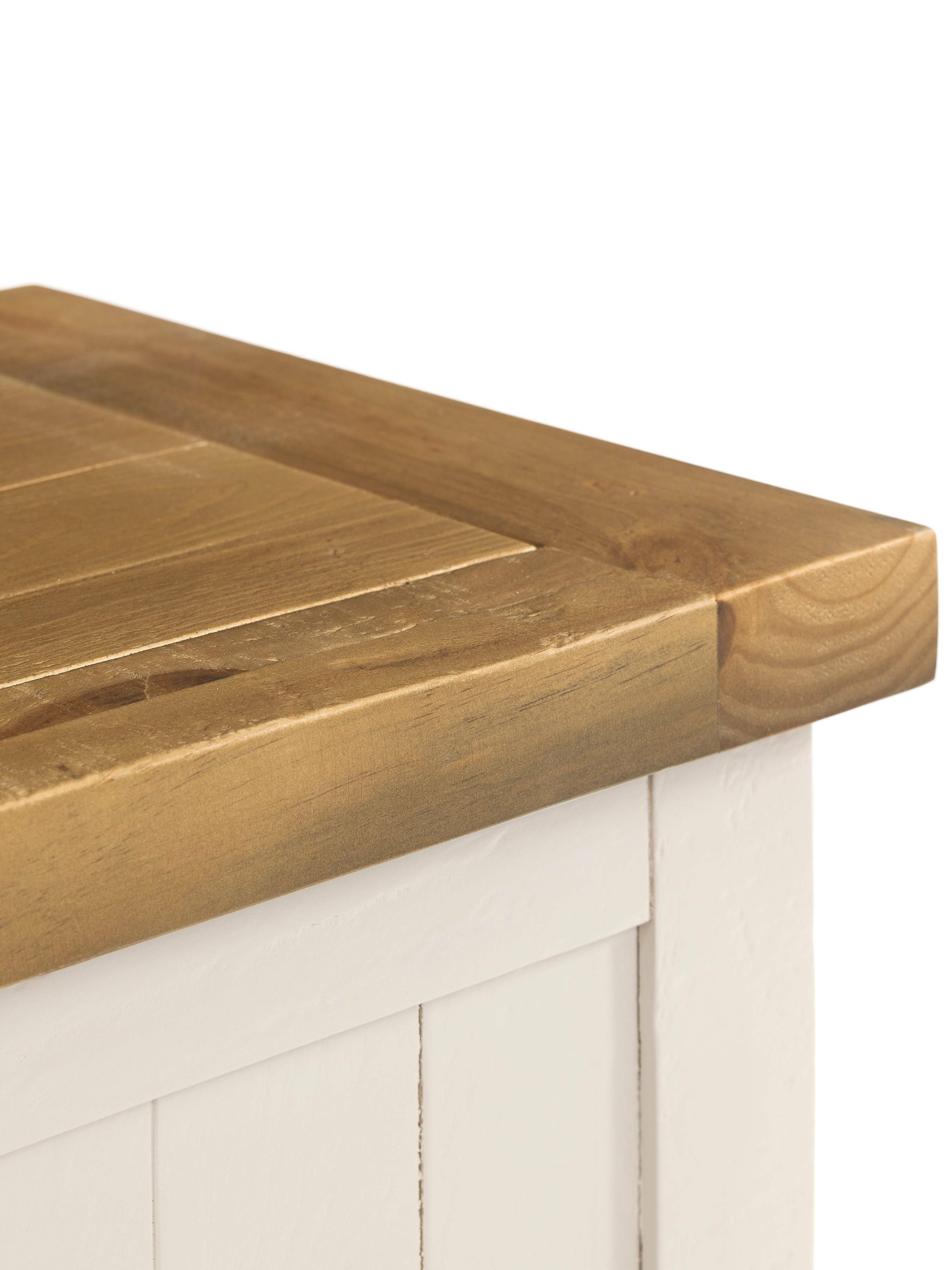 Maple Grey Pine Wood Storage Bench