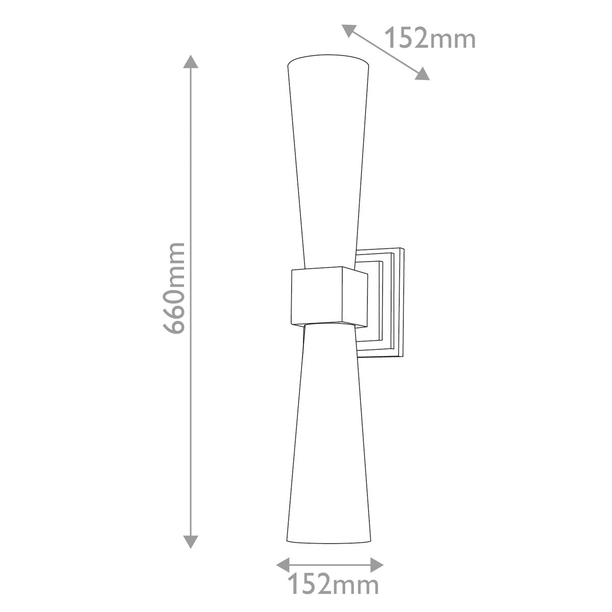 Elstead Kristy Double Wall Light - Gold