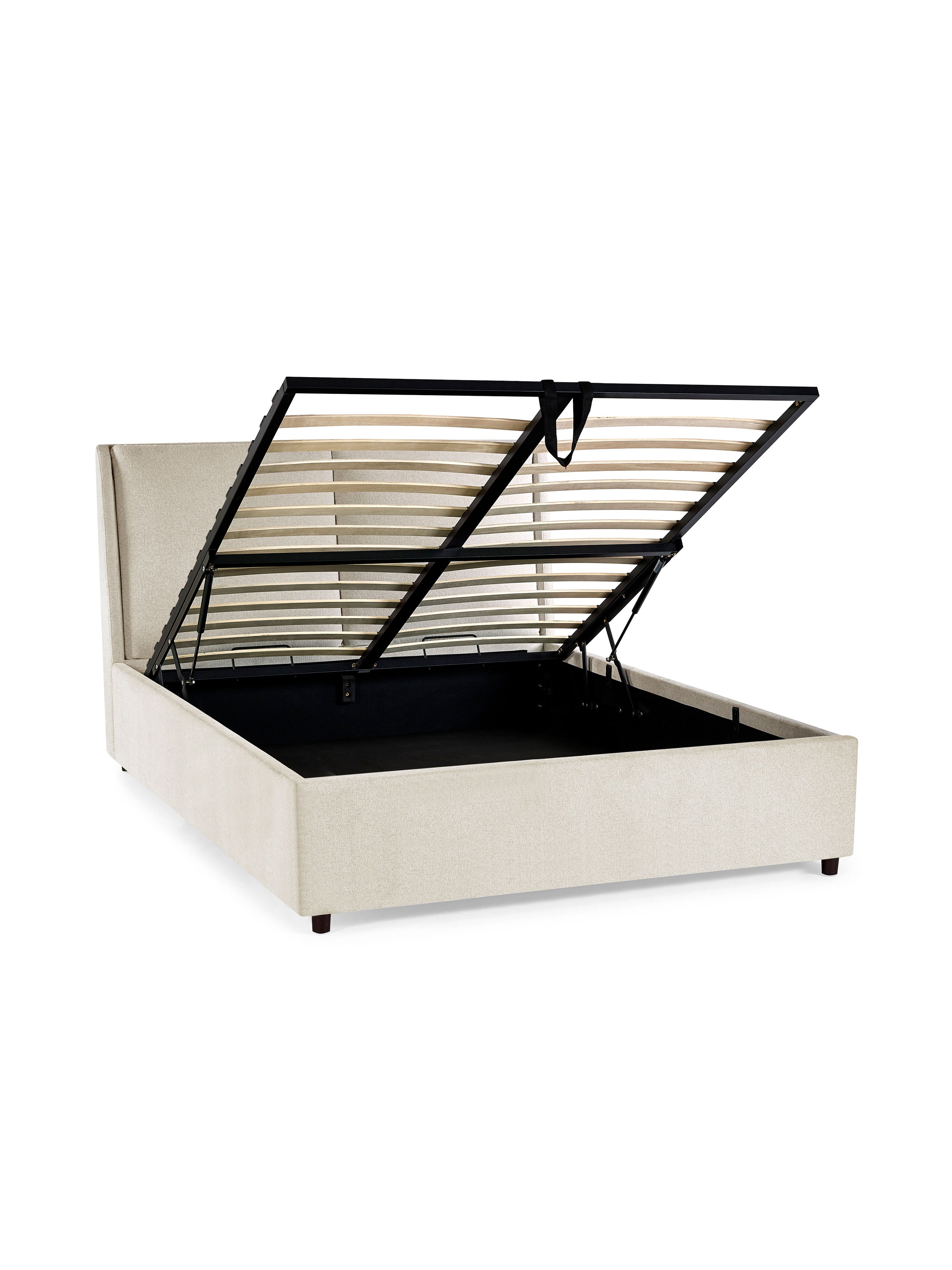 Harmony Beige Ottoman Storage King Bed