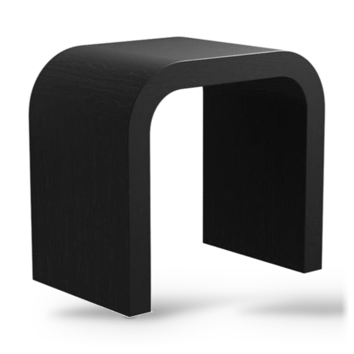 Lake Black Wood Arc Side Table