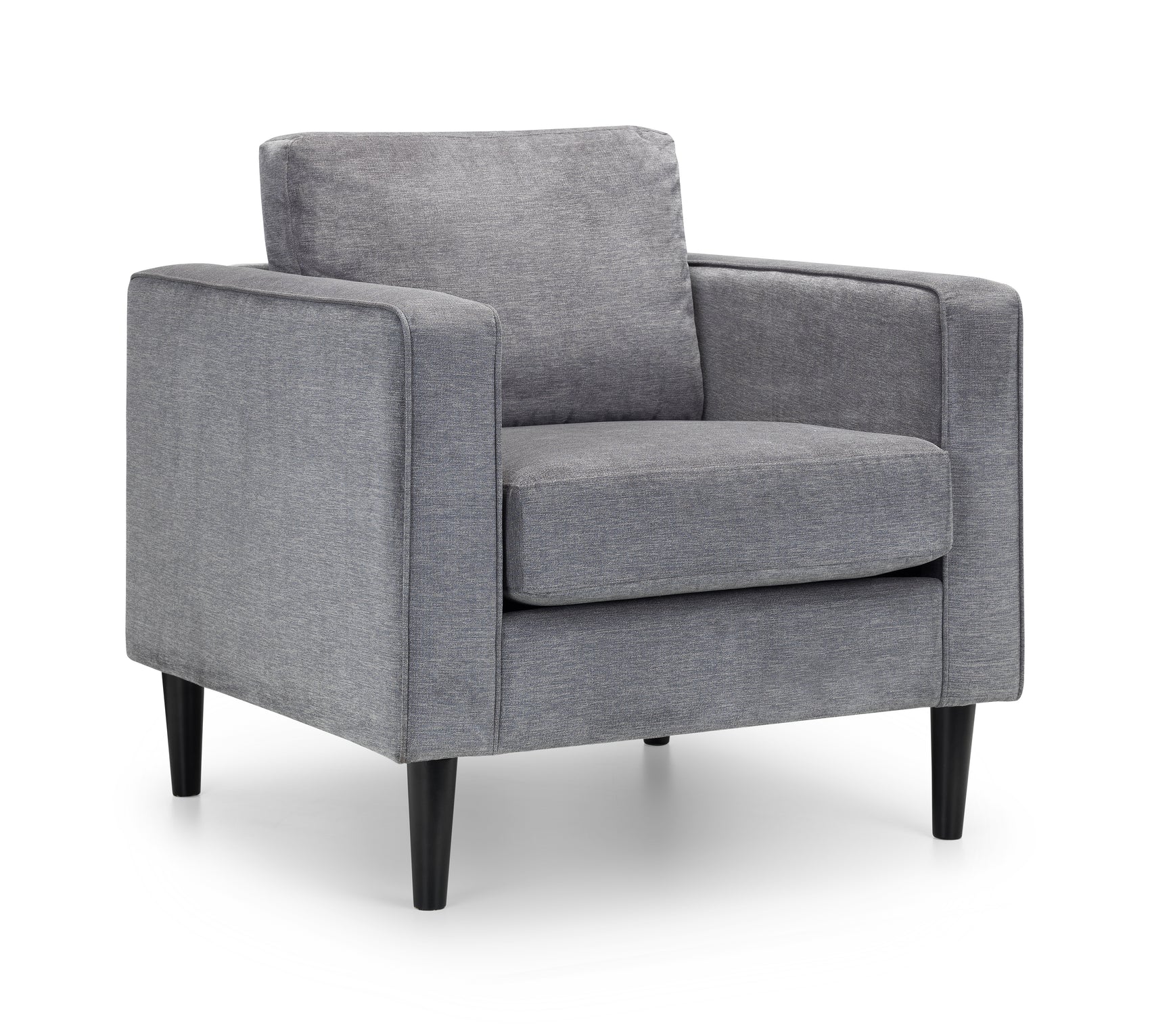 Windsor Grey Chenille Armchair