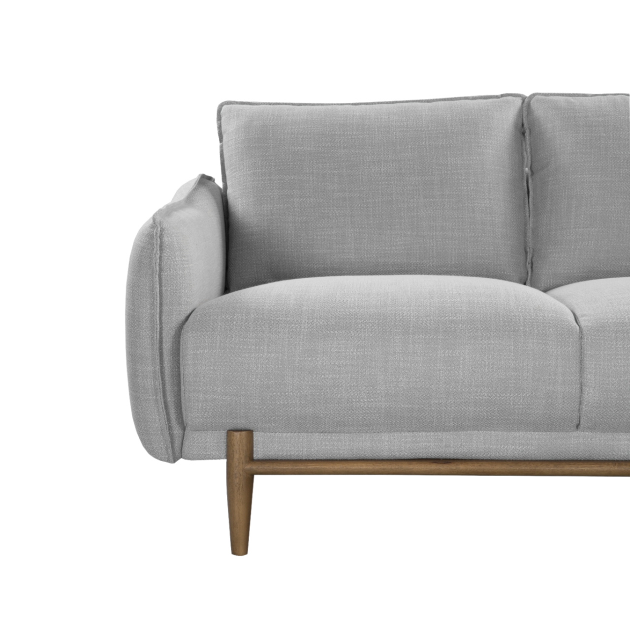 Louie Ash Grey Linen Sofa | 2 Seater