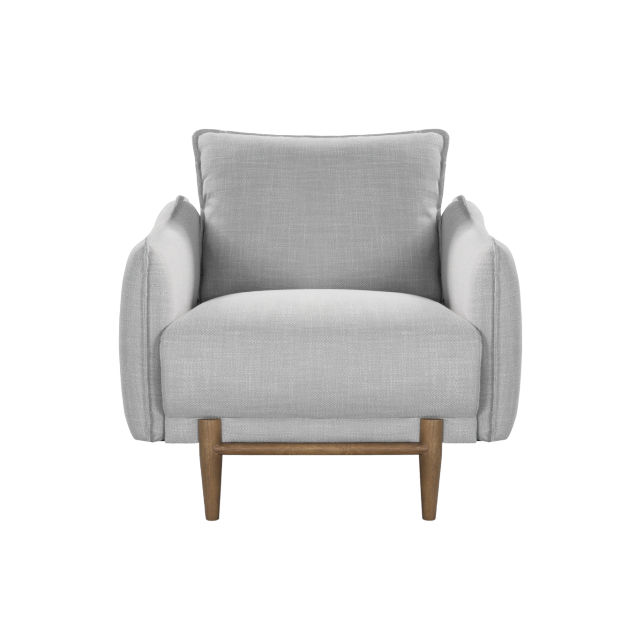 Louie Ash Grey Linen Armchair