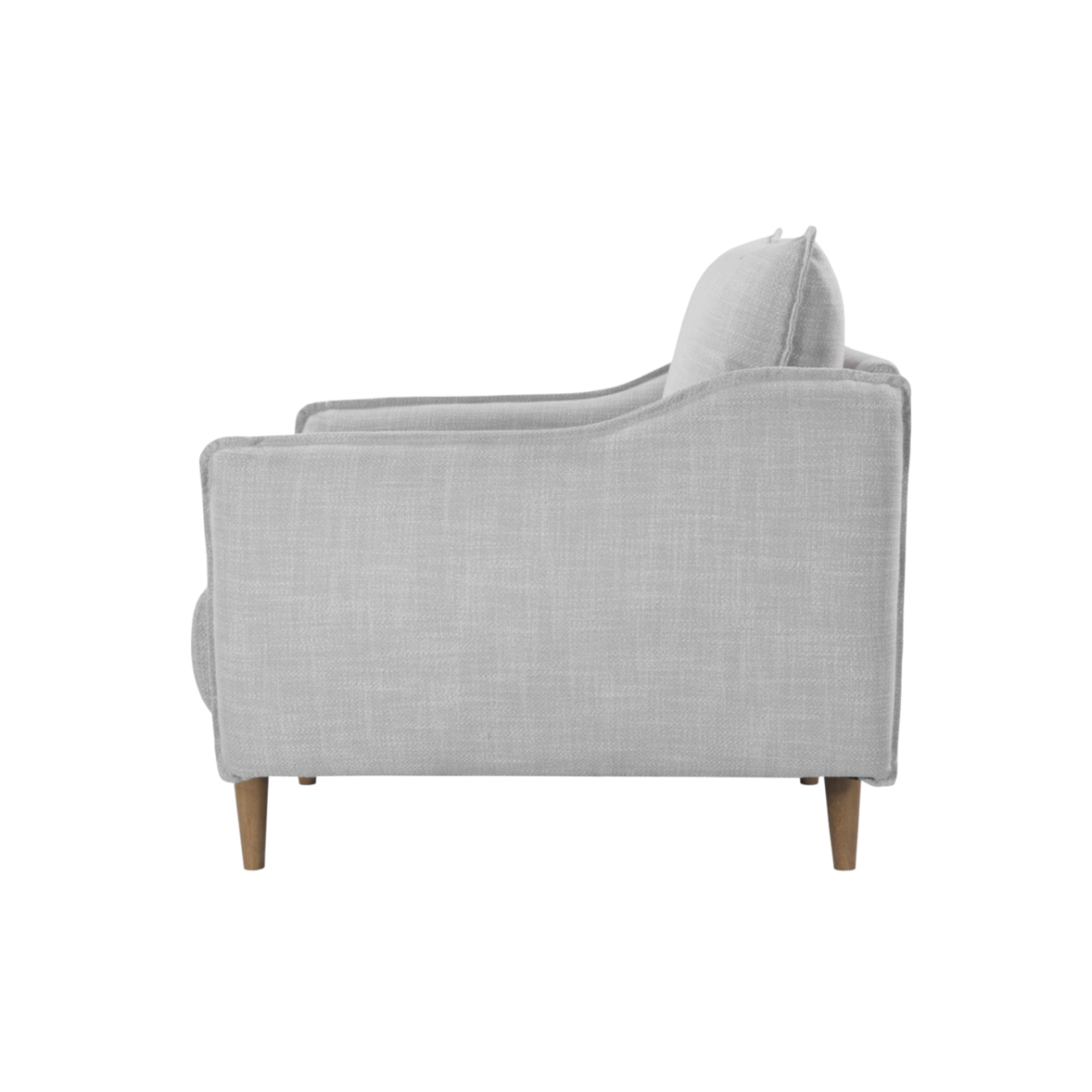 Louie Ash Grey Linen Armchair