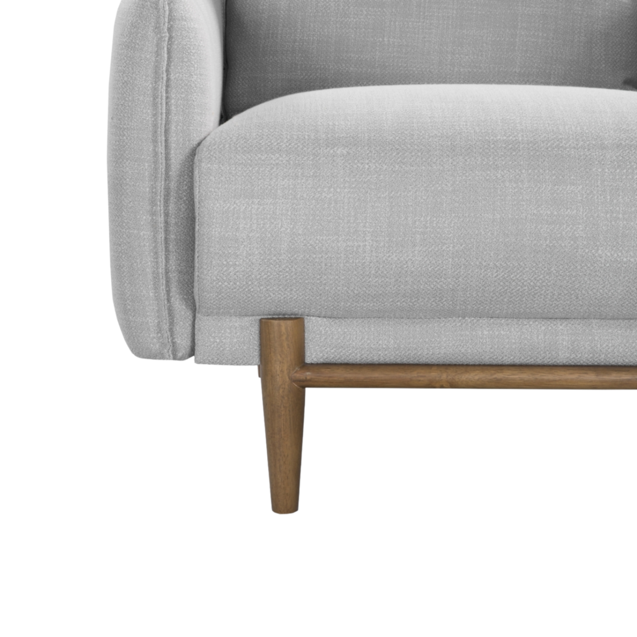 Louie Ash Grey Linen Armchair
