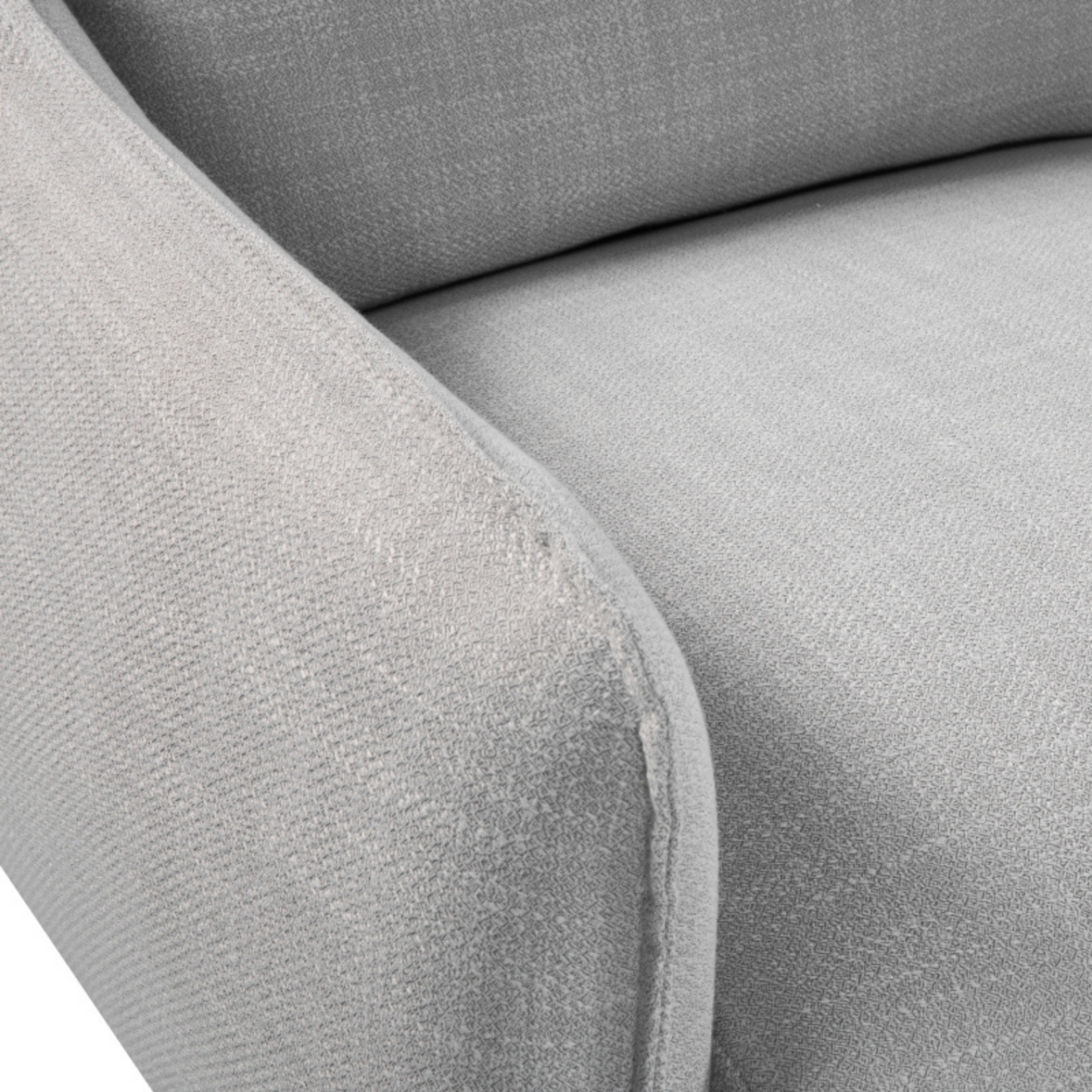 Louie Ash Grey Linen Sofa | 2 Seater