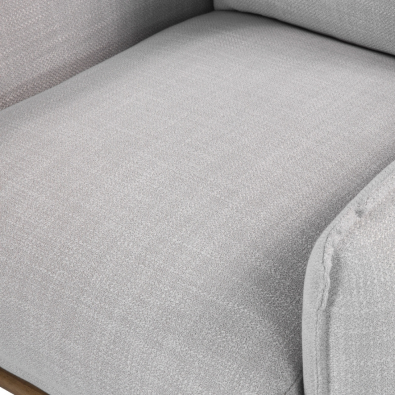 Louie Ash Grey Linen Armchair