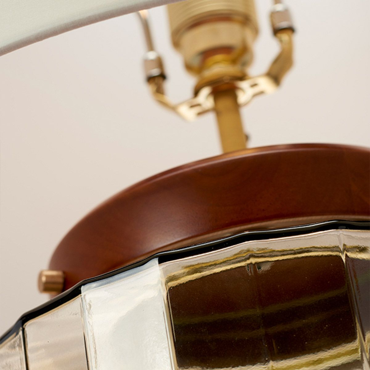 Cobble Table Lamp - Smoke