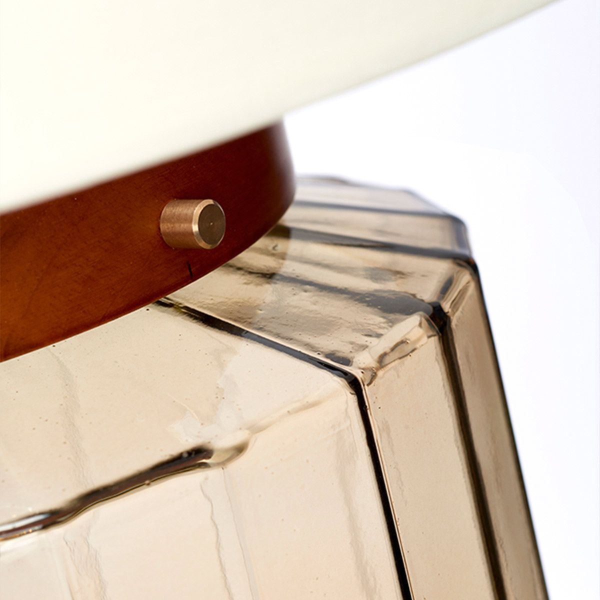 Cobble Table Lamp - Smoke